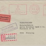 BRD - Raiffeisen Hauptgenossenschaft 430 Pfg. AFS Einschreiben/Rückschein 1986