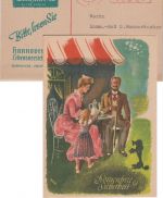 Bizone - Hannover 1949 4 Pfg. Postfreistpl. Wertekarte Hannoversche LV