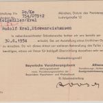 BRD - Reisewetter-Versicherung 10 Pfg. AFS Karte München - Legau 1954