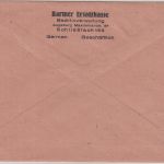 All.Bes. - Barmer Ersatzkasse 24 Pfg. AFS Brief Augsburg - Legau 1947