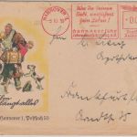DR - Hannoversche Lebensversicherung 3 Pfg. AFS illustr Drucksache Hannover 1939
