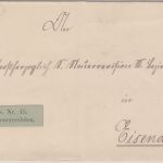 DR - Grossherzoglö. Steuerrevision Frei lt. Avers Np.15 Dienstbrief Vacha 1887