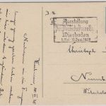 DR - Ausstellung "Das Deutsche Porzellan" Masch.werbestpl. Karte Wiesbaden 1928
