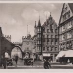 Bizone/BRD - München Handwerksmesse 1949 SST Karte n. Ansbach 1950