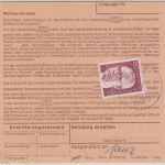 BRD - Nürnberg 3 Großversandhaus Quettel Selbstbucher Nachnahmepaketkarte 1976