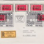 Österreich - 5x3 S. Bundeskongress ÖGB Einschreibebrief/FDC ESST Wien Graz 1983