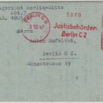 All.Bes. - Justizbehörden Berlin C2 16 Pfg. AFS Ortsbrief mit Inhalt