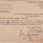 All.Bes. - Justizbehörden Berlin C2 12 Pfg. AFS Karte n. Falkensee 1947 Text !!