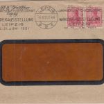 DR - DLG 28. Wanderausstellung Masch.werbestpl. Brief Leipzig 1921