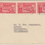 New Zealand - 3x1 P. Butterproduktion Brief i.d. SCHWEIZ Christchurch 1936