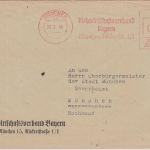 All.Bes. - Viehwirtschaftsverband Bayern 8 Pfg. AFS Ortsbrief München 23.2.46