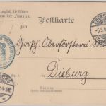 DR - Gr. Oberförsterei Eberstadt Frei lt. Avers No.5 Dienstpostkarte 1908