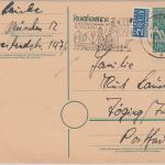 BRD - Zentral-Landwirtschaftsfest Masch.werbestpl. 10 Pfg Ganzsache München 1949
