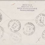 Berlin - Gold- u. Silberschmiedekunst Lupo-Einschreibebrief n. Guadaloupe 1991