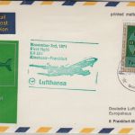 Kongo - 7 K. Analphabetentum Luftpostbrief/LH-Erstflug Kinshasa - FFM 1971