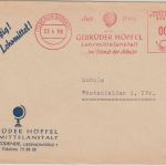 Berlin - Höpfel Lehrmittelanstalt 7 Pfg. AFS Drucksache n. Wüstenfelden 1958