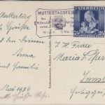 Österreich - Muttertag 1936 24 Gr. Sondermarke Sonderkarte/FDC ESST Wien