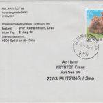 Österreich - 0,51€ 100 J. Teddybär Brief Rothenthurn - Putzing 2002