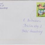BRD - 62 C. Obelix Idefix selbstkl. Brief Rothenburg - Straubing 2016