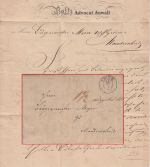 Preussen - Trier 24/1 K2 Portobrief n. Manderscheid 1846 - Inhalt !