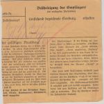 DR - 100 Pfg. Hindenburg u.a. Dringend-Paketkarte Trier - Bad Nauheim 1942