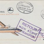 BRD - Trier Koblenz Überlandpost 0550-01/01 Zuleitung Luxair Erstflug 1966