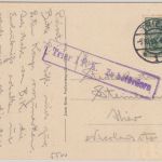 DR - Trier 1915 Zensur-Ra1 Ortskarte (AK Villa Pieroth