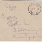 DR - Festungslazarett Strassburg 1918 Stempel Feldpostbrief n. Charlottenburg