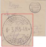 DR - Festungslazarett Strassburg 1918 Stempel Feldpostbrief n. Charlottenburg