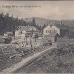 Elsass - St. Diedeler Höhe (Grenze b. Markirch) Hotel sw-AK gelaufen 1915