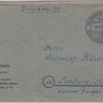 BRD - IUL-Kongress Hamburg-Nienstedten 1952 SST Postsache n. Limburg
