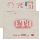 BRD - Koche mit Liebe und ETO 20 Pfg. AFS + NO Brief Karlsruhe - Ettlingen 1950