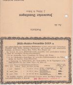 DR - JRUS-Mokka-Feinmühle 5 Pfg. Korbdeckel Perfin "JRS" Drucksache 1924