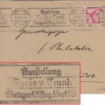 DR - Ausstellung Speis u. Trank Masch.werbestpl. Brief Stuttgart 1926