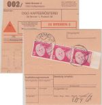 BRD - OGO Kaffeerösterei Nachnahme-Paketkarte Selbstbucher Bremen 1976