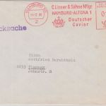 BRD - Lisner Deutscher Kaviar 10 Pfg. AFS Drucksache Hamburg - Planegg 1969