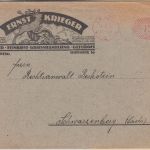 DR-Infla - Krieger Wild Feinkost Geflügel 15 Pfg. PFS Drucksache Leipzig 1921