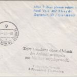 DDR - 25 Pfg. Sorbische Tracht u.a. Zuleitungspost LH-Erstflug FFM - Moskau 1972