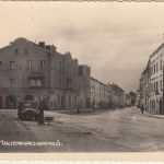 Österreich/Oberösterreich - Mauerkirchen Straßenansicht sw-Fotokarte 1943