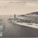 Spanien - Ferrol Entrada de la Ria bilds. frankierte AK n. Starnberg 1914