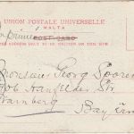 Malta - 2x1 F. Freimarke bilds. frankiert AK St. Levante n. Starnberg 1903