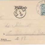 Patriotika - Deutscher Gruß Wappen/Blumen Gedicht farb. AK Strache No.18 1900