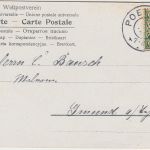 Glückwunsch - Neujahr Kleeblatt Kostüm Harlekin farb. Grusskarte Pöttmes 1903