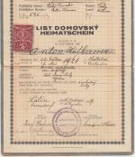 Tschechien/All.Bes. - Heimatschein, Dienstpostkarte, Entnazifizierung 1929/47