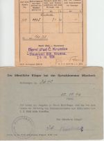Tschechien/All.Bes. - Heimatschein, Dienstpostkarte, Entnazifizierung 1929/47