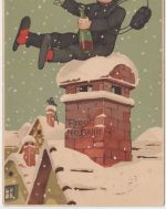 Bayern - 10 Pfg. Luitpold Neujahrskarte n. GRIECHENLAND München - Korfu (!) 1914