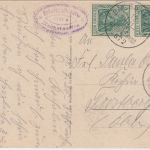 DR - Bay. Bahnpost Berchtesgaden Freilassing Zug 872 Karte n. Trostberg 1920