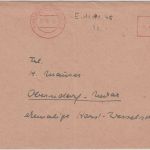FZ/Baden - Freiburg 27.10.45 aptierter 12 Pfg. AFS Brief n. Oberndorf