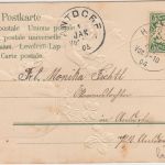 Glückwunsch - Neujahr Clown Geldsack farb. Prägekarte Habach 1904