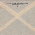 DR - Bembergseide Barmen 15 Pfg. AFS Brief Barmen-Rittershausen Reutlingen 1927